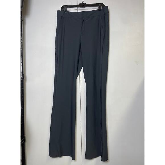 ATHLETA Stellar Flare Trouser Womens 14 Tall Charcoal Gray Fitted Stretch Pants - Picture 2 of 16